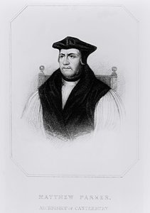Retrato de Matthew Parker (1504-75) de 